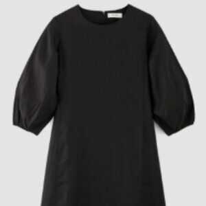 Everlane The Linen A-Line Midi Dress - Black Linen Shift Dress NWT